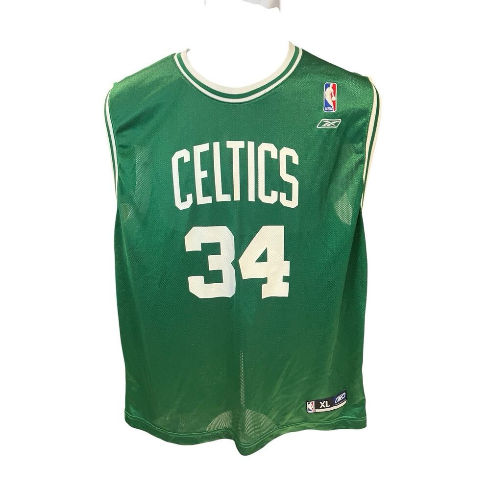 Vtg Reebok NBA Men's XL Boston Celtics #34 Paul Pierce jersey
